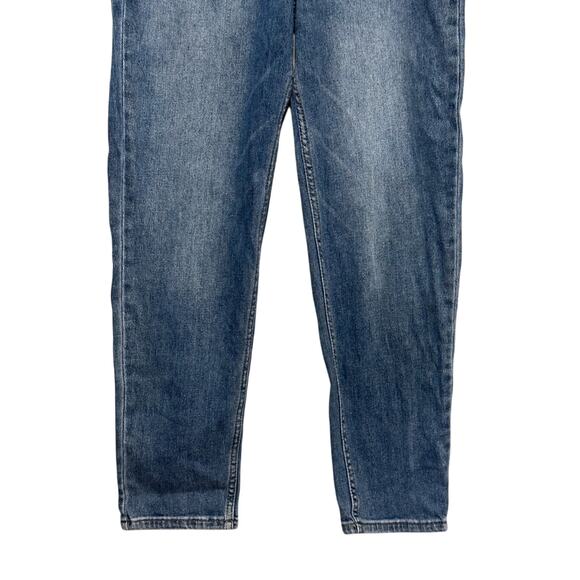 Abound Mom Jeans Straight Leg Stretchable High Rise Button Fly Blue W US 27 NWT - Picture 6 of 9